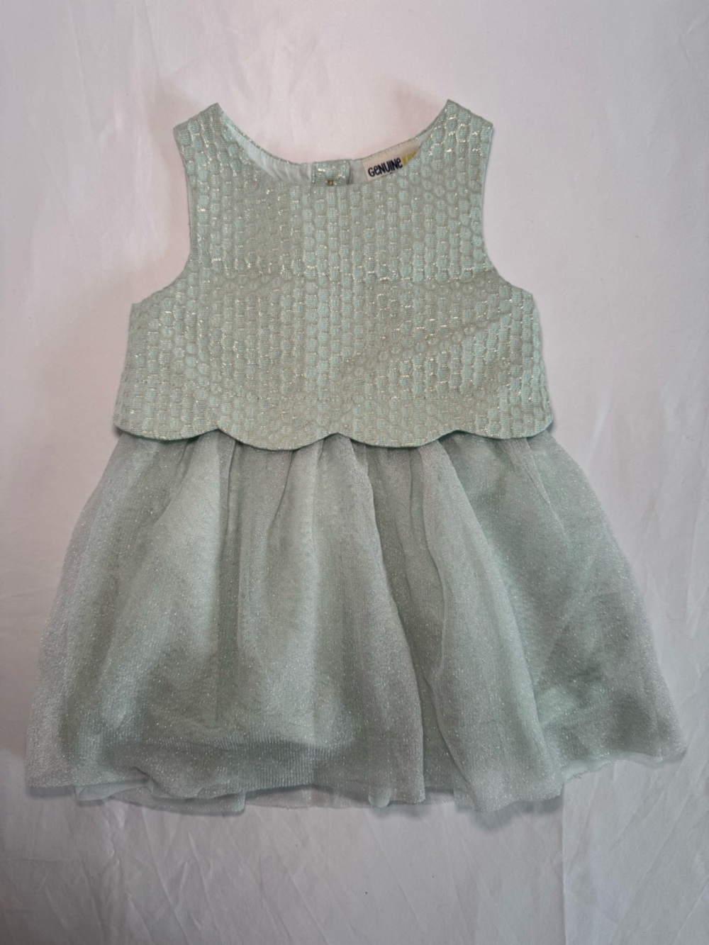 Genuine Kids by Oshkosh- Light Mint Sparkle Tulle Party Dress for Girls